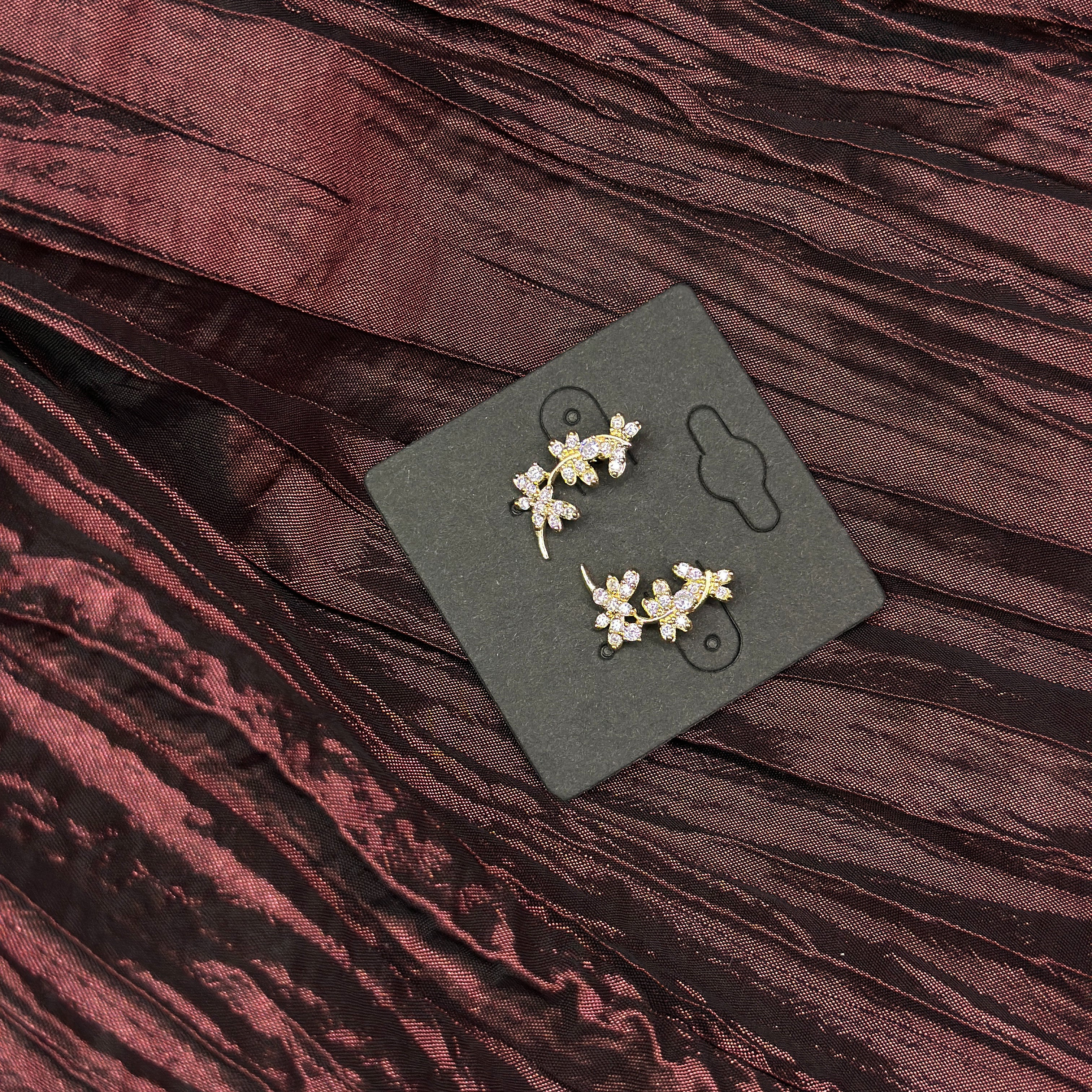 Dragon-fly (laminaded gold earrings )